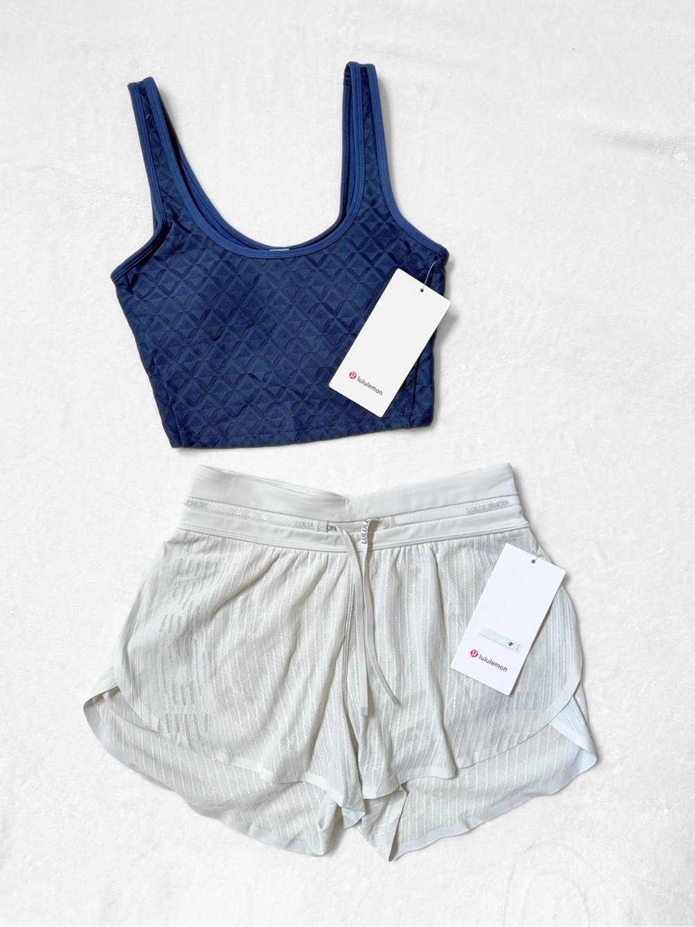 NWT Lululemon Textured Mesh Tennis Tank + Fast & Free Shorts Set – Size 4/XS